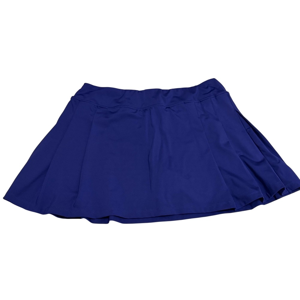 Tommy Bahama Golf Skort Royal Blue Pleated Athletic Skirt with Pockets Size XL